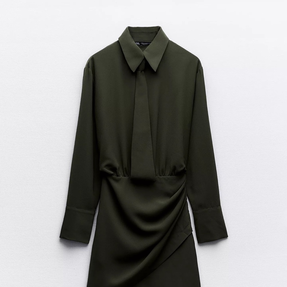 Zara Olive Green Dress